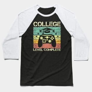 College Level Complete Video Game Gamer Baseball T-Shirt
